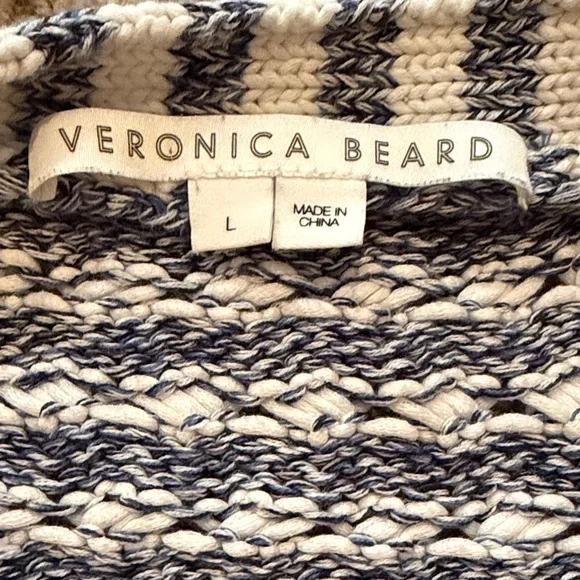 Veronica Beard Artura Blue Multi Cardigan Sweater - Picture 3 of 8